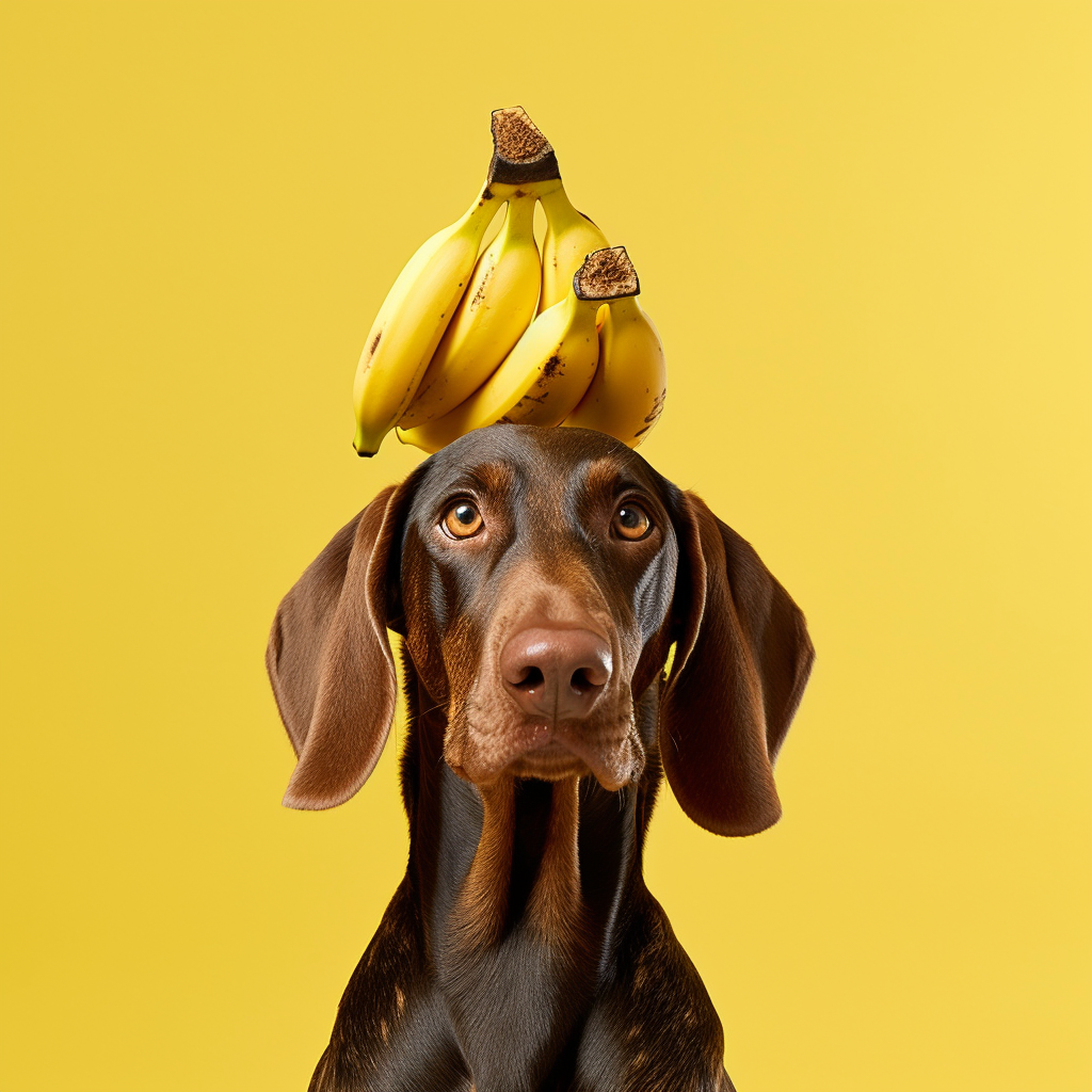 Dog Loves Banana Eat